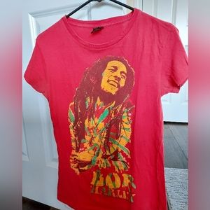 Juniors 1X Zion Bob Marley  Tee shirt